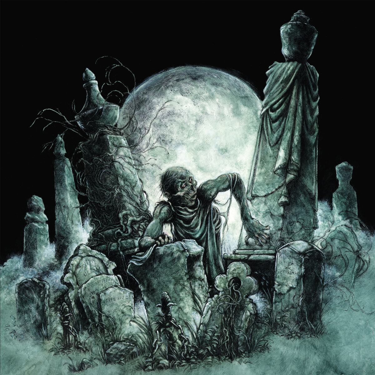 Yves Decamps 原画 The monkey painter. Painting by Alexandre Gabriel Decamps , 1833