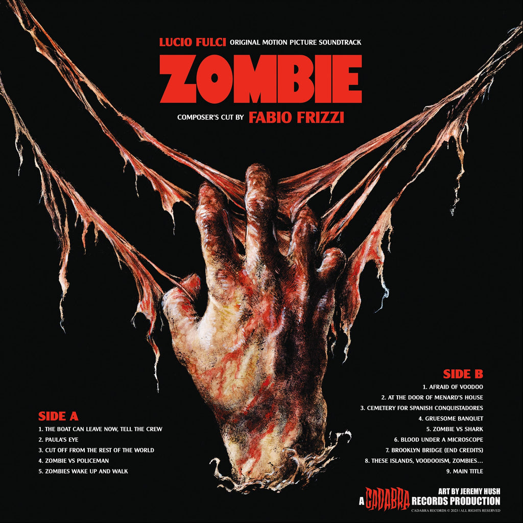 Lucio Fulci's Zombie Composer's Cut by Fabio Frizzi -  Audiophile black vinyl edition