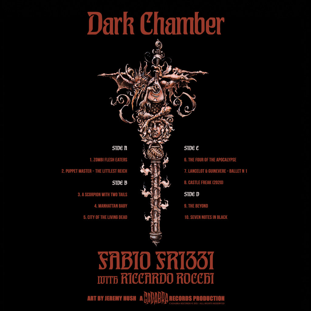 Dark Chamber by Fabio Frizzi with Riccardo Rocchi 2x LP set - "Zombi Flesh Eaters" variant