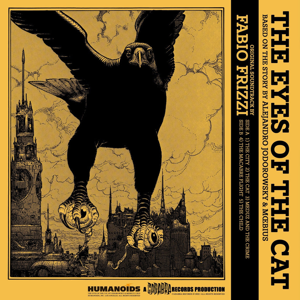 Alejandro Jodorowsky & Moebuis, The Eyes of the Cat LP - Original soundtrack by Fabio Frizzi - "Meduz and the Hunt" variant