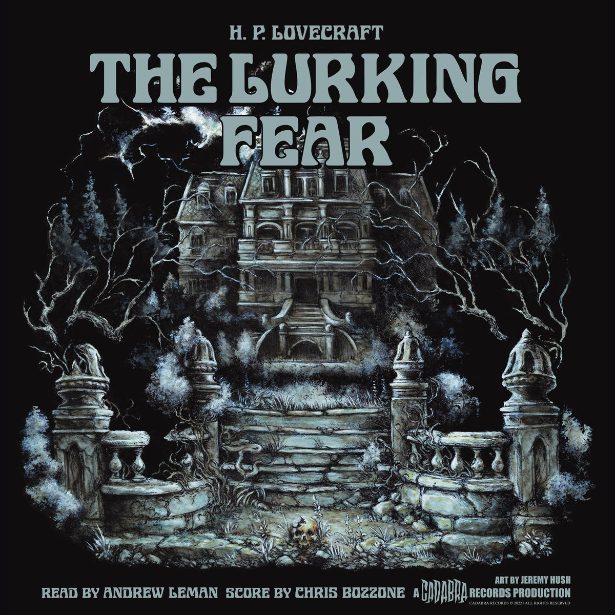 H. P. Lovecraft, The Lurking Fear LP read by Andrew Leman, score