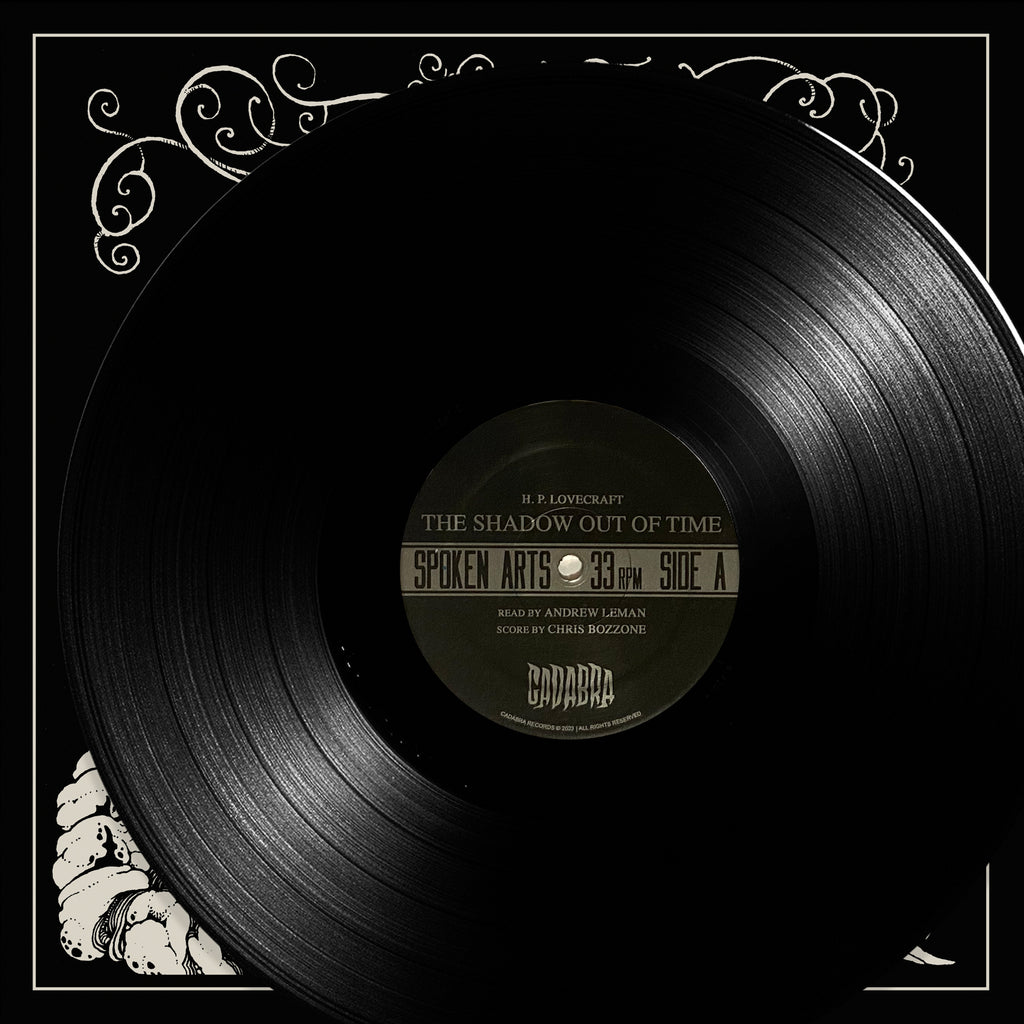 H. P. Lovecraft's The Shadow out of Time 4x LP set - Read by Andrew Leman, score by Chris Bozzone - Black vinyl