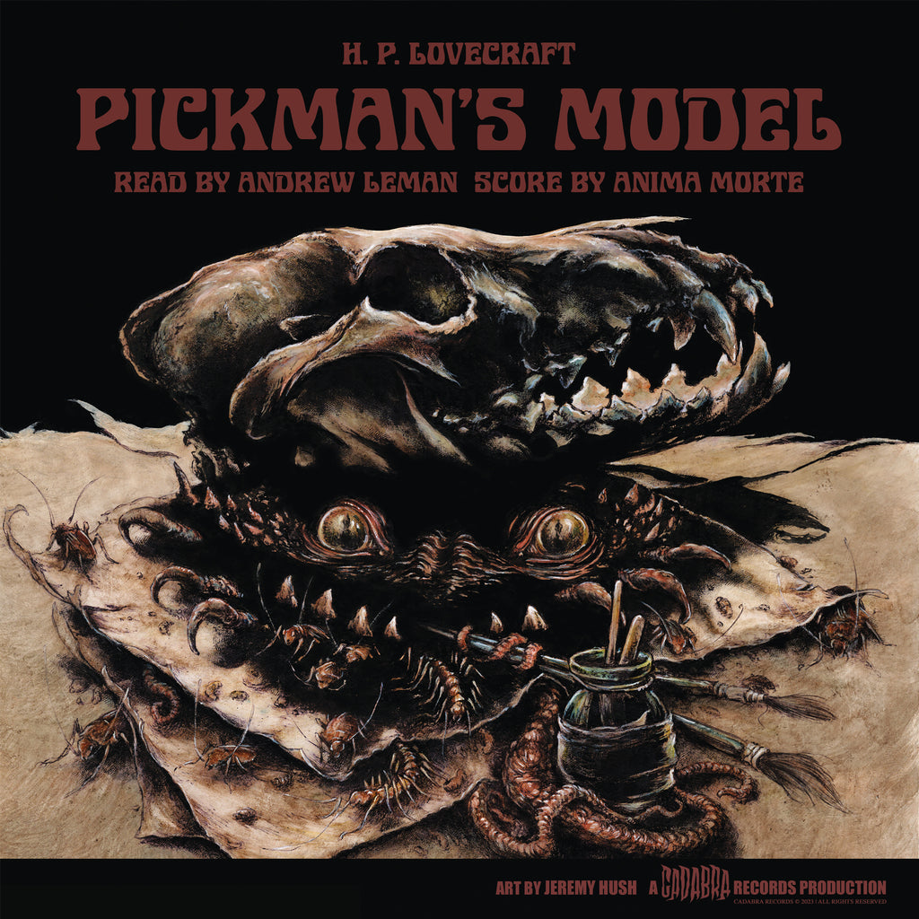 H. P. Lovecraft, Pickman's Model LP read by Andrew Leman, score by Anima Morte - Red w/ Black Swirl