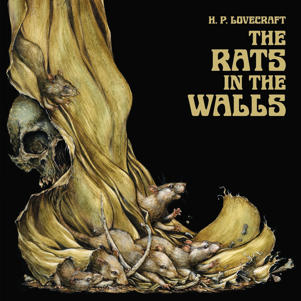 H. P. Lovecraft's, The Rats in the Walls 2x LP - Read by Andrew Leman, Score by Anima Morte - Crimson and black swirl