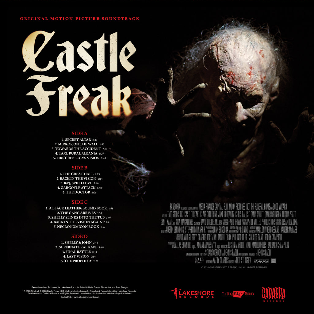 Castle Freak 2x LP set Original Motion Picture Soundtrack by Fabio Frizzi