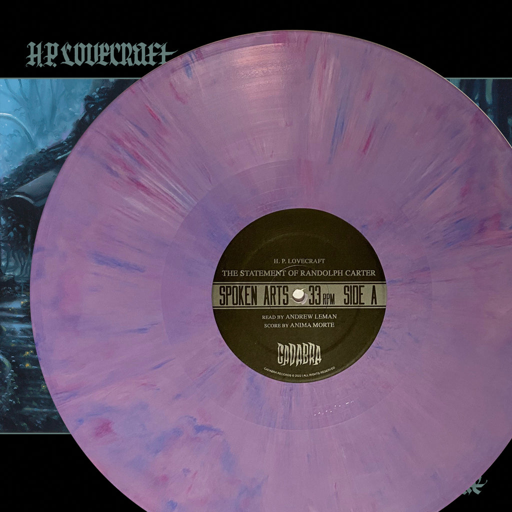 H. P. Lovecraft's, The Statement of Randolph Carter & The Unnamable LP - Read by Andrew Leman, Score by Anima Morte - Purple