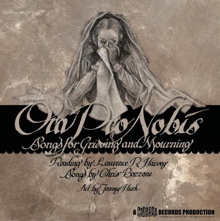 ORA PRO NOBIS 7" READ BY LAURENCE R. HARVEY, MUSIC BY CHRIS BOZZONE - "Pease miss, give me heaven" white vinyl