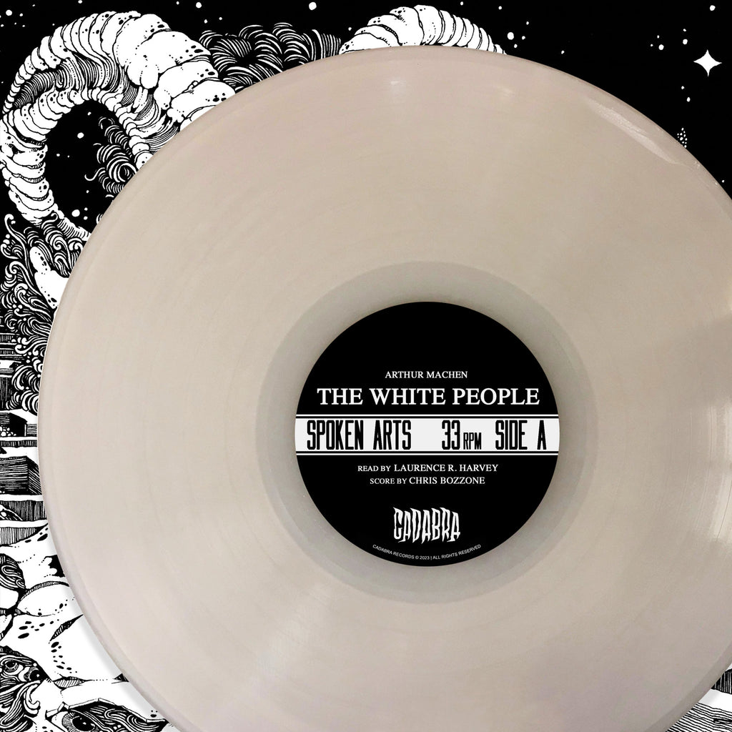 Arthur Machen, The White People 2x LP set, Read by Laurence R. Harvey, score by Chris Bozzone - White vinyl