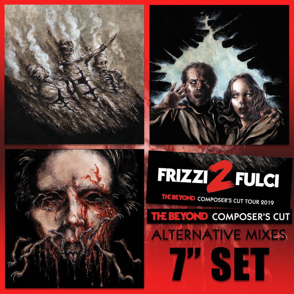 Lucio Fulci - The Beyond Composer's Cut Alternative Mixes 3x 7" Set by Fabio Frizzi Tour edition - Variant edition of 220x copies