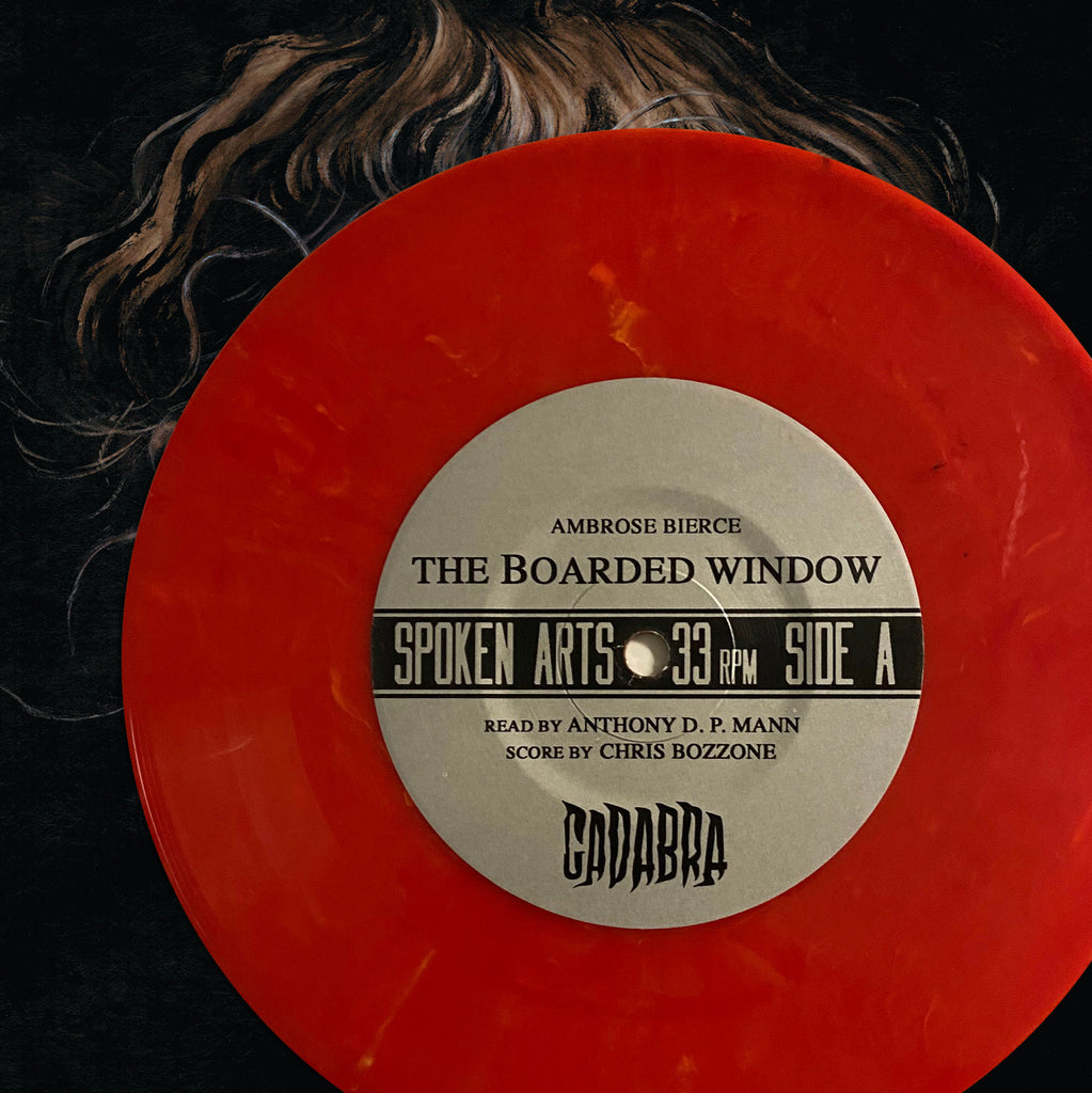 Ambrose Bierce, The Boarded Window 7" Read by Anthony D. P. Mann, score by Chris Bozzone - Red mix