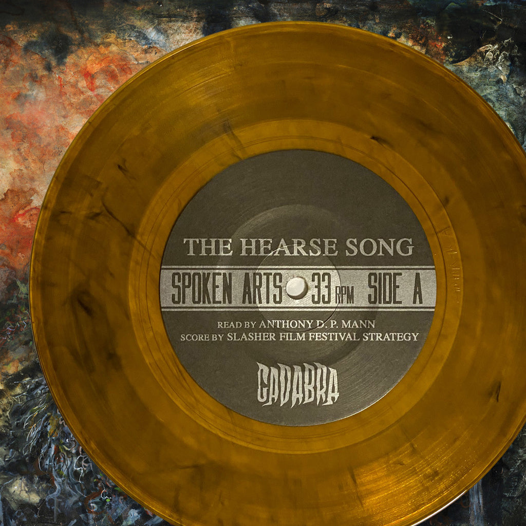 The Hearse Song 7" Read by Anthony D. P. Mann, Scored by Slasher Film Festival Strategy - Orange Edition