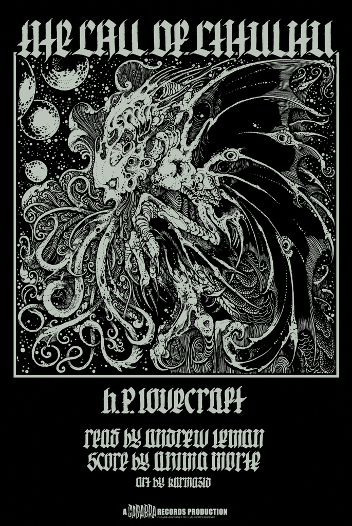 RARE FINDS - H. P. Lovecraft's, The Call of Cthulhu 2x LP - Read by Andrew Leman, Score by Anima Morte