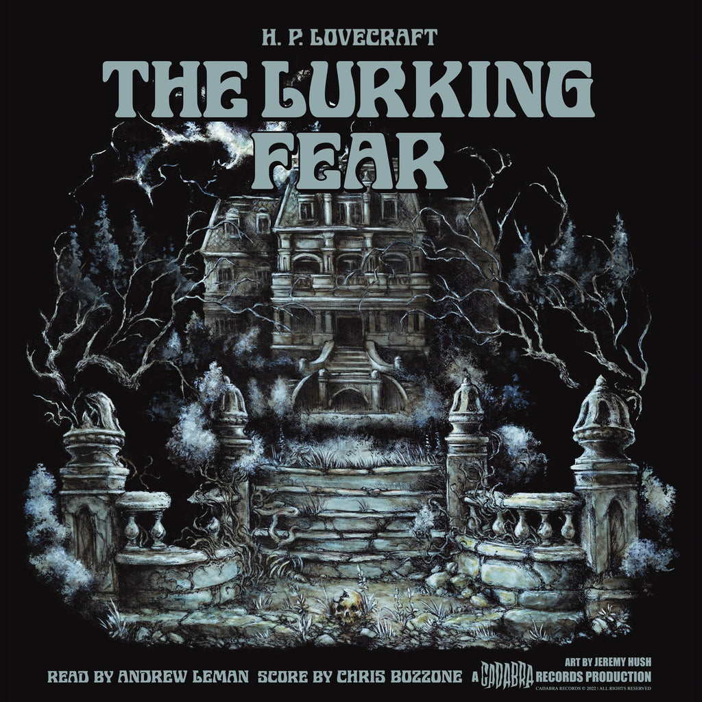 H. P. Lovecraft, The Lurking Fear LP read by Andrew Leman, score by Chris Bozzone - Blue Edition