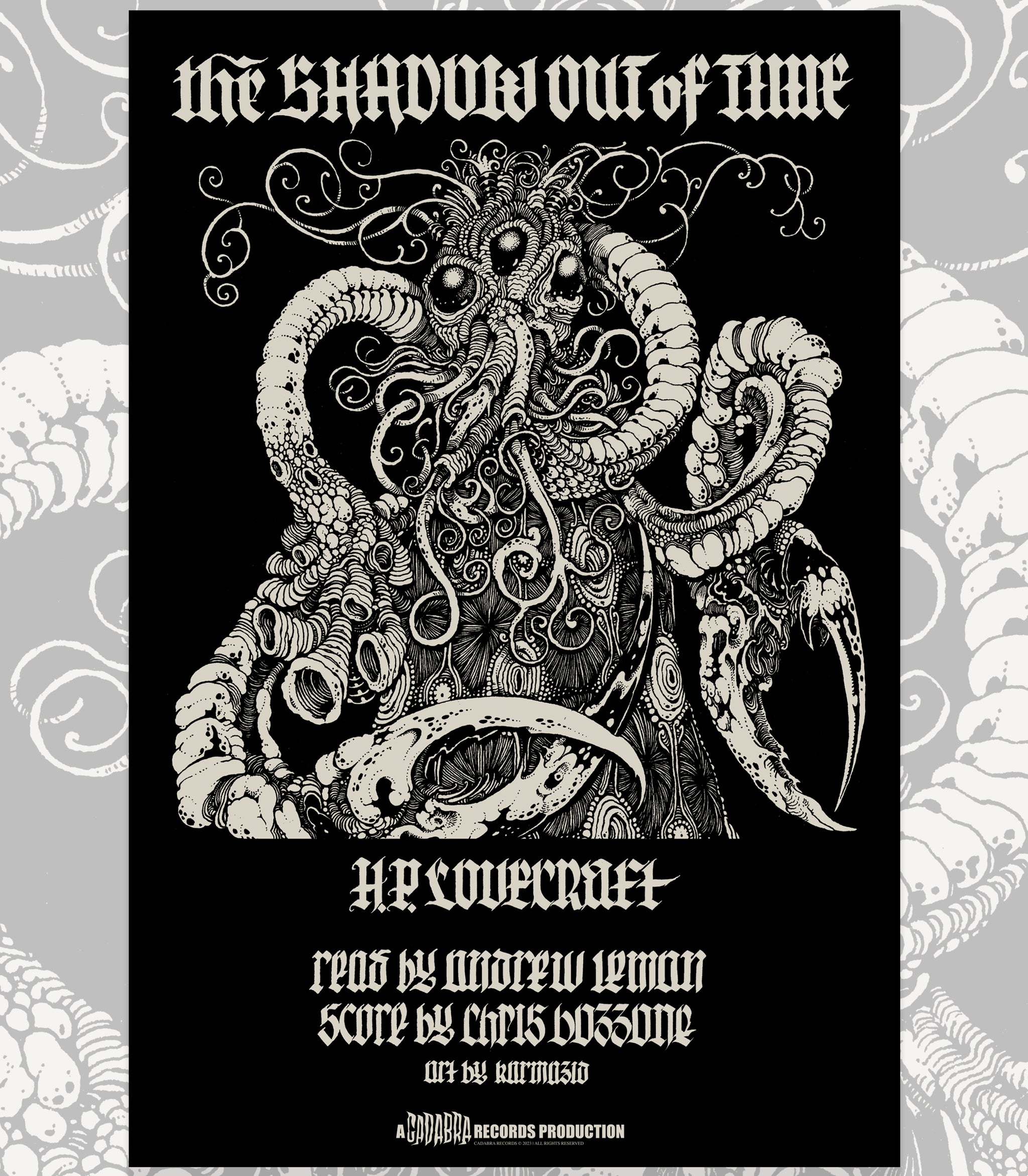 H. P. Lovecraft's The Shadow out of Time 4x LP set - Read by